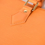 Louis Vuitton Sac Plat GM Tote Bag Business Square Shape Epi Leather Orange Gold — view 5