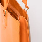 Louis Vuitton Sac Plat GM Tote Bag Business Square Shape Epi Leather Orange Gold — view 6