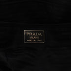 Prada Tessuto Plate Boston Bag Black — view 8
