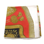 Hermes Scarf Carre 90 Poste Et Cavalerie Silk Red White — view 4