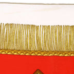 Hermes Scarf Carre 90 Poste Et Cavalerie Silk Red White — view 9