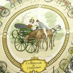 Hermes la Promenade de Longchamps Walk to Long Chien Carre 90 Scarf All Over — view 5