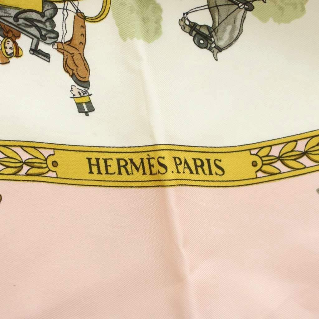 Hermes la Promenade de Longchamps Walk to Long Chien Carre 90 Scarf All Over — view 6