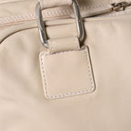 Loewe Anagram Tote Bag Side Pocket Leather Ivory Silver — view 5