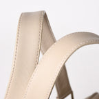 Loewe Anagram Tote Bag Side Pocket Leather Ivory Silver — view 8