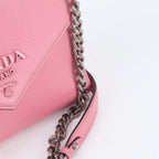 Prada Saffiano Leather 2-Way Chain Shoulder Bag Crossbody Tote — view 3