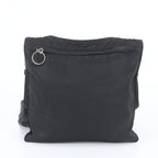 Prada White Tessuto Nylon Triangle Logo Leather Shoulder Bag Crossbody Messenger — view 3