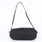 Prada White Tessuto Nylon Triangle Logo Shoulder Bag Po — view 3