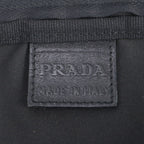 Prada White Tessuto Nylon Triangle Logo Shoulder Bag Po — view 8