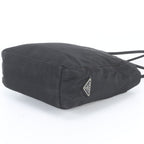 Prada White Tessuto Nylon Triangle Logo Tote Shoulder Hand — view 4