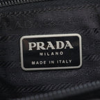 Prada White Tessuto Nylon Triangle Logo Tote Shoulder Hand — view 9