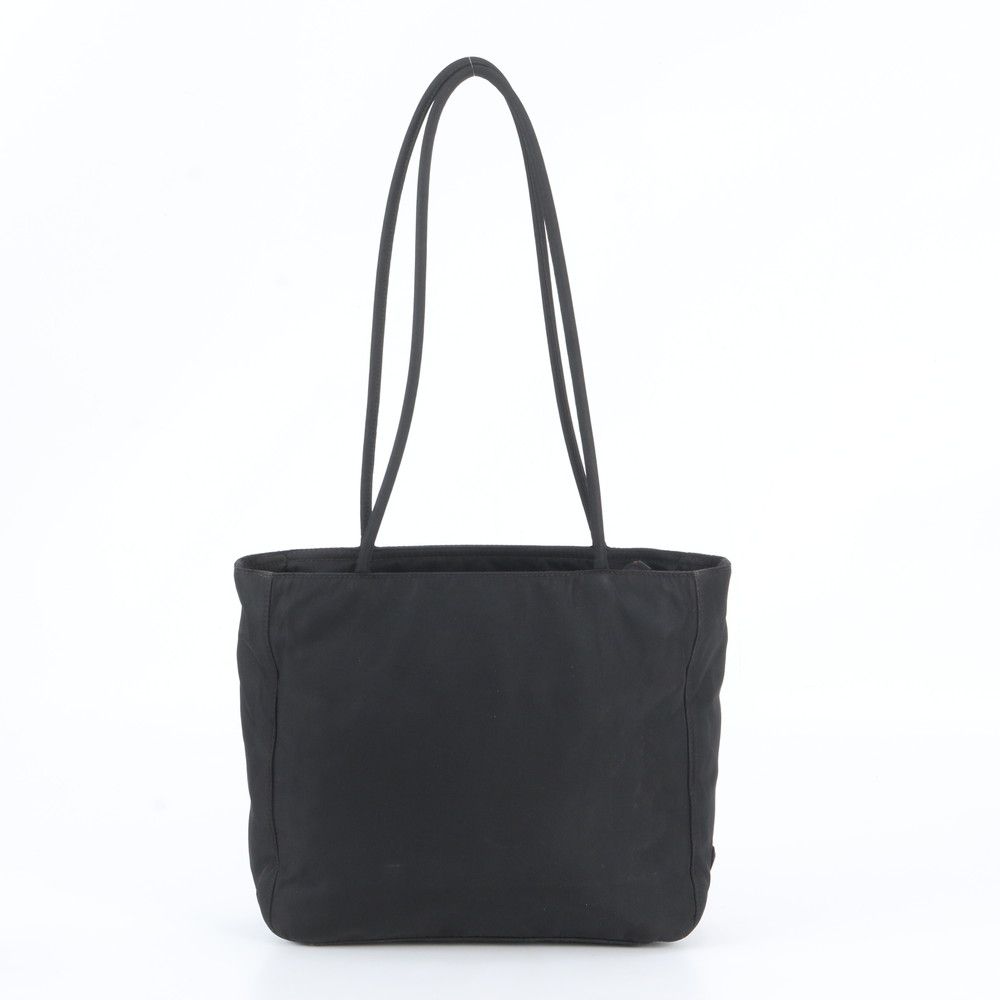 Prada White Tessuto Nylon Triangle Logo Tote Shoulder Hand