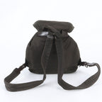 Prada White Tessuto Nylon Triangle Logo Leather Backpack — view 3