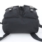 Prada White Tessuto Nylon Triangle Logo Leather Backpack — view 6
