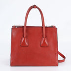 Prada Included White Triangle Logo Leather 2-Way Shoulder Bag Crossbody — view 4