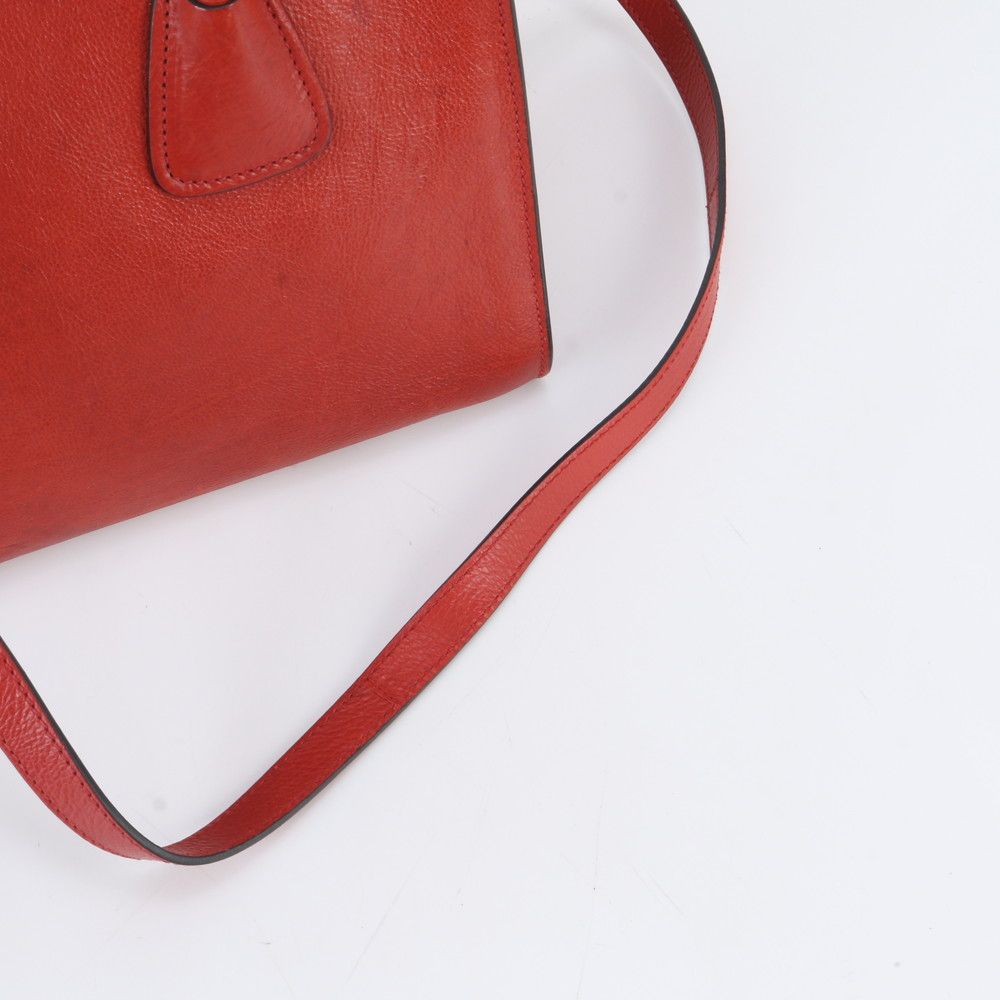 Prada Included White Triangle Logo Leather 2-Way Shoulder Bag Crossbody — view 3