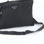 Prada White Tessuto Nylon Triangle Logo Shoulder Bag Crossbody Messenger — view 2
