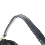Prada White Tessuto Nylon Triangle Logo Quilted Leather Shoulder Bag — view 2