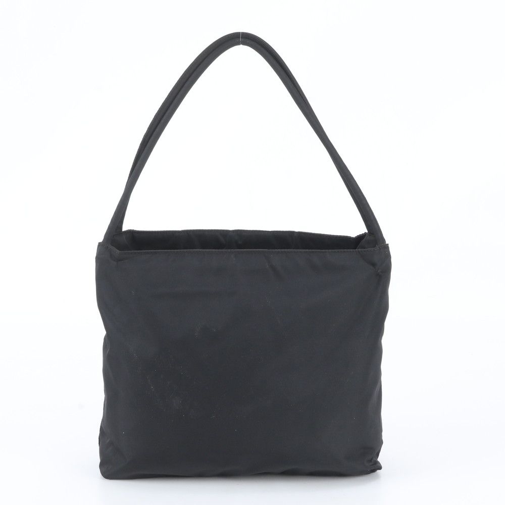 Prada White Tessuto Nylon Triangle Logo Tote Shoulder Hand — view 3