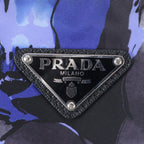 Prada Tessuto Nylon Triangle Logo Leather 2-Way Shoulder Bag Tote — view 9