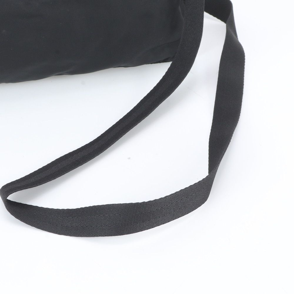 Prada White Tessuto Nylon Triangle Logo Leather Shoulder Bag Crossbody Tote — view 2