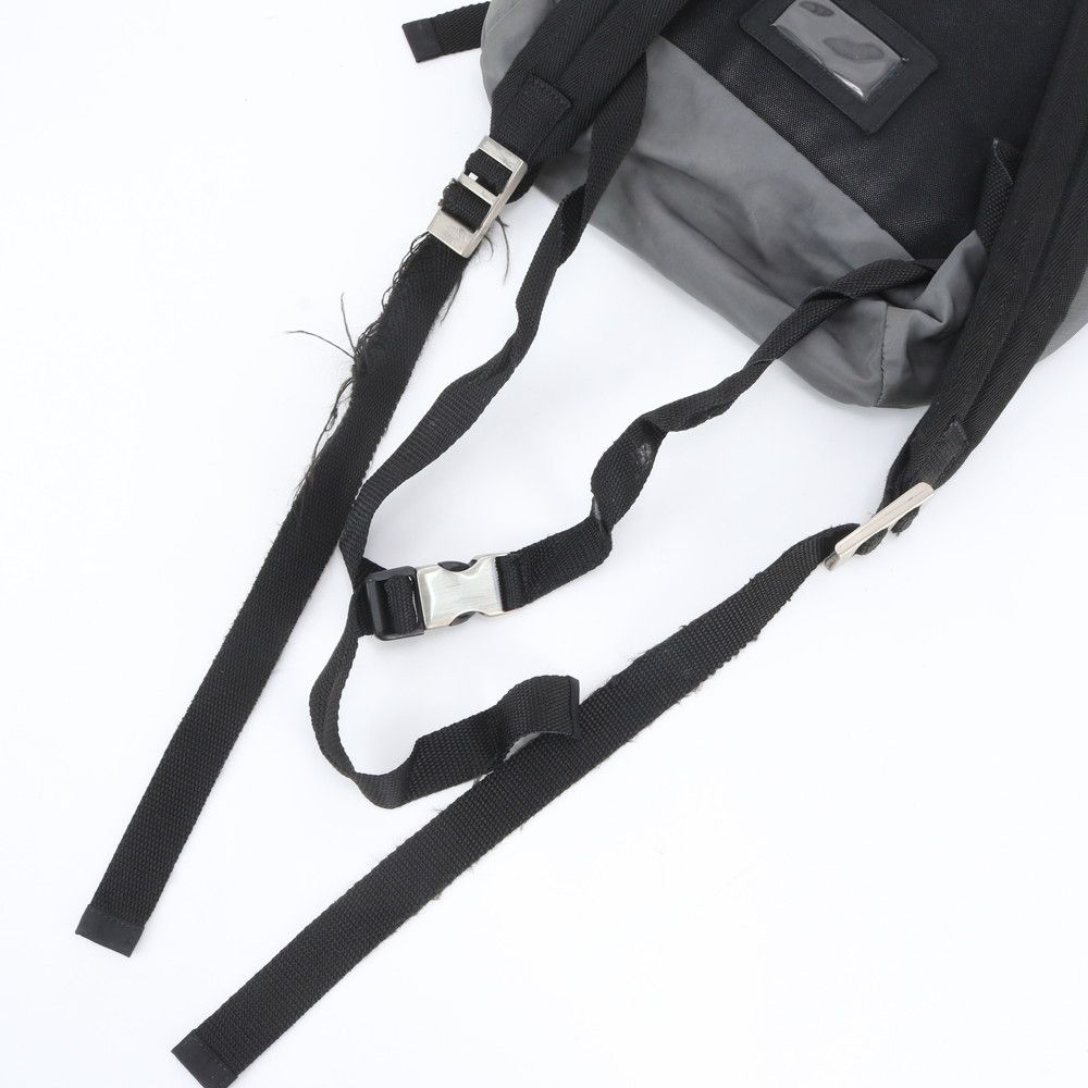 Prada White Tessuto Nylon Triangle Logo Backpack — view 9
