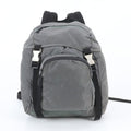 Prada White Tessuto Nylon Triangle Logo Backpack