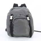 Prada White Tessuto Nylon Triangle Logo Backpack