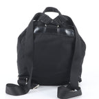 Prada Tessuto Nylon Triangle Logo Leather Backpack — view 3