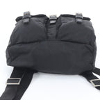 Prada Tessuto Nylon Triangle Logo Leather Backpack — view 6