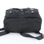 Prada White Tessuto Nylon Triangle Logo Leather Backpack Shoulder — view 6