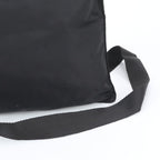Prada White Tessuto Nylon Triangle Logo Leather Shoulder Bag Crossbody — view 2