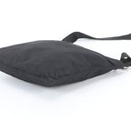 Prada White Tessuto Nylon Triangle Logo Leather Shoulder Bag Crossbody — view 4