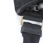 Prada White Tessuto Nylon Triangle Logo Leather Shoulder Bag Crossbody Messenger — view 9