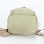 Prada White Tessuto Nylon Triangle Logo Leather Backpack Shoulder Bag — view 5