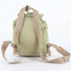 Prada White Tessuto Nylon Triangle Logo Leather Backpack Shoulder Bag — view 2
