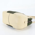 Prada White Tessuto Nylon Triangle Logo Leather Handbag Mini Boston Tote — view 4