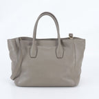 Prada White Tag Leather 2-Way Shoulder Bag Crossbody Hand Tote — view 4