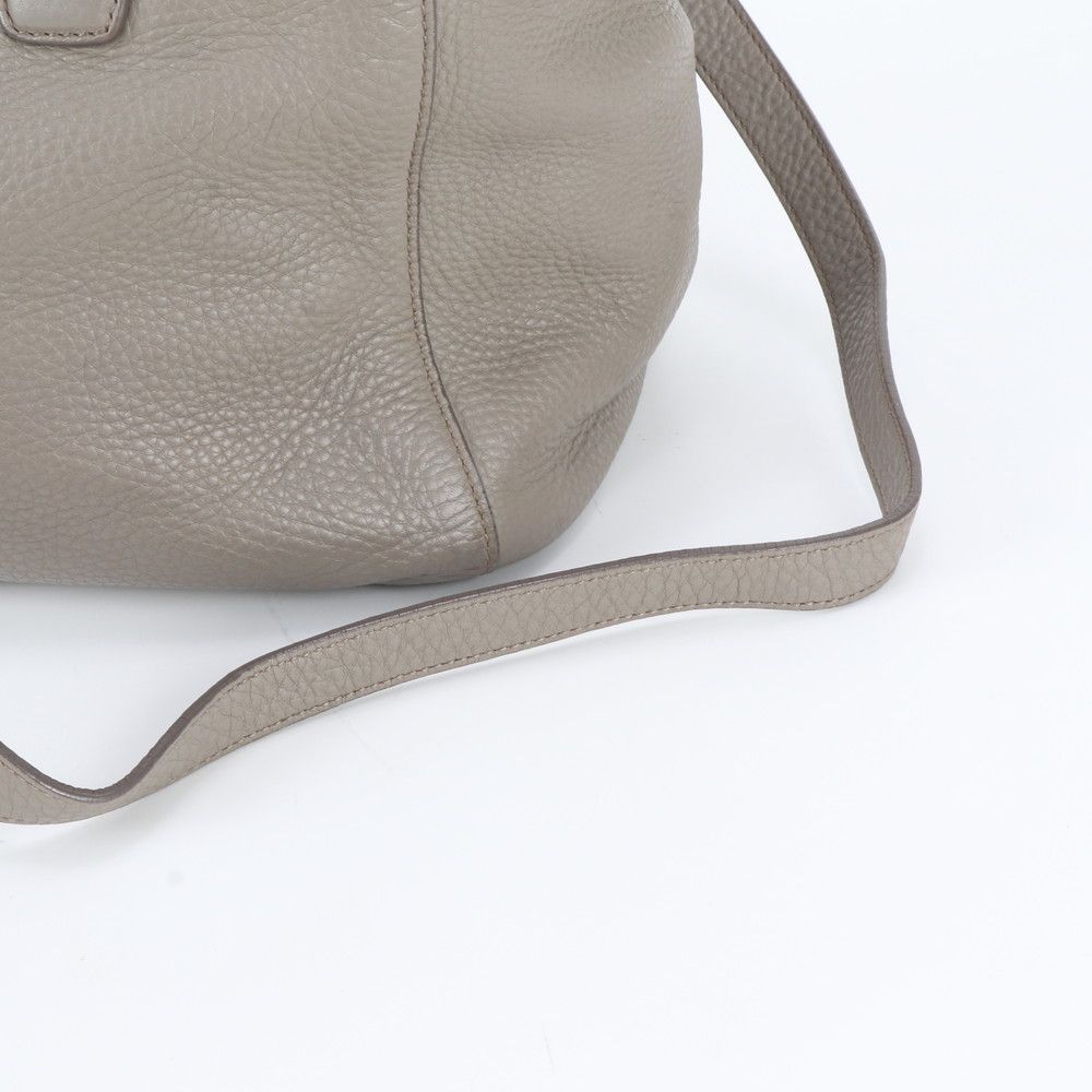 Prada White Tag Leather 2-Way Shoulder Bag Crossbody Hand Tote — view 3
