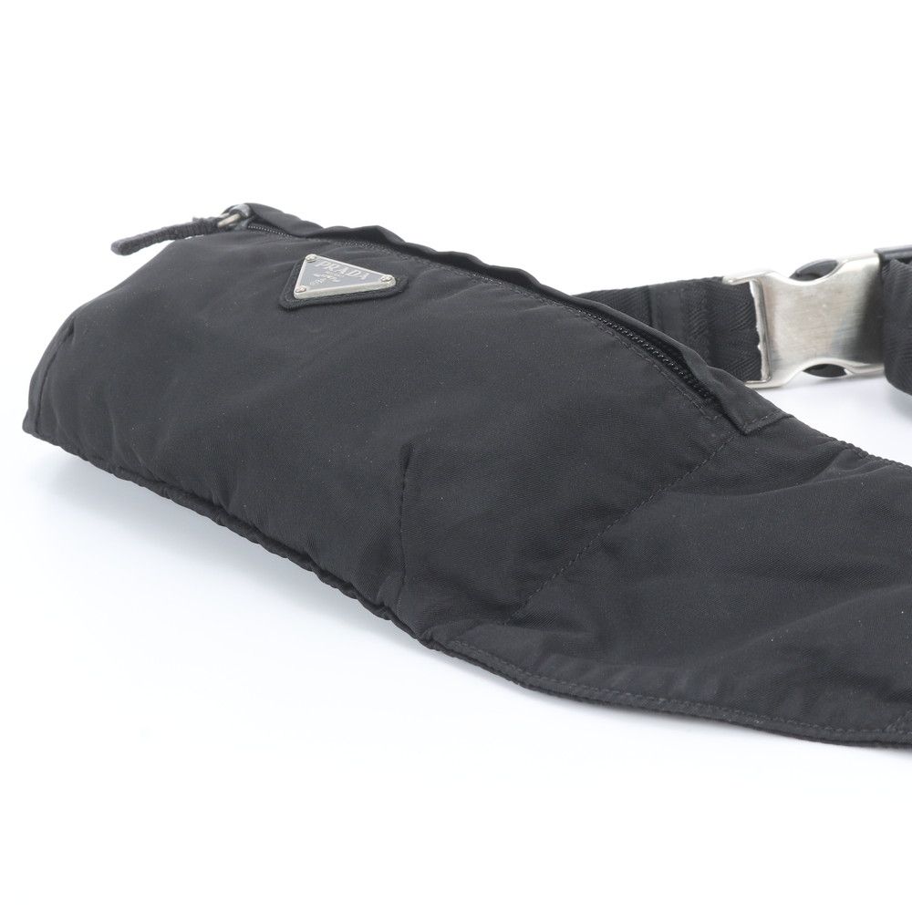 Prada White Tessuto Nylon Triangle Logo Belt Bag Waist Pouch Shoulder — view 4