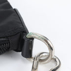 Prada White Tag Tessuto Nylon Triangle Logo Leather Shoulder Bag Crossbody — view 9