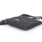 Prada White Tag Tessuto Nylon Triangle Logo Leather Shoulder Bag Crossbody — view 5