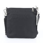 Prada White Tag Tessuto Nylon Triangle Logo Leather Shoulder Bag Crossbody — view 3