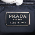 Prada White Tessuto Nylon Leather 2-Way Shoulder Bag Hand Tote — view 9