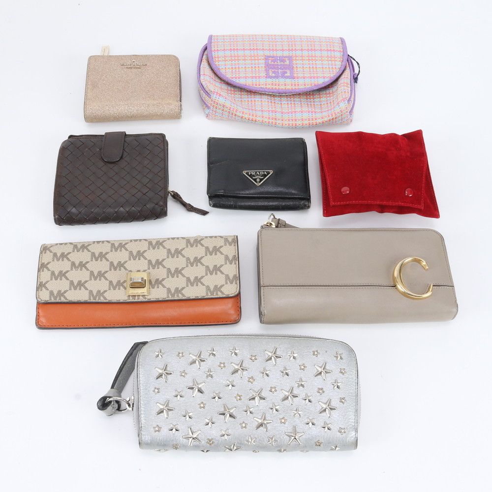 Prada Set of 8 Leather Bifold Wallet