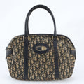 Dior Vintage Trotter Leather Tote Mini Boston Shoulder