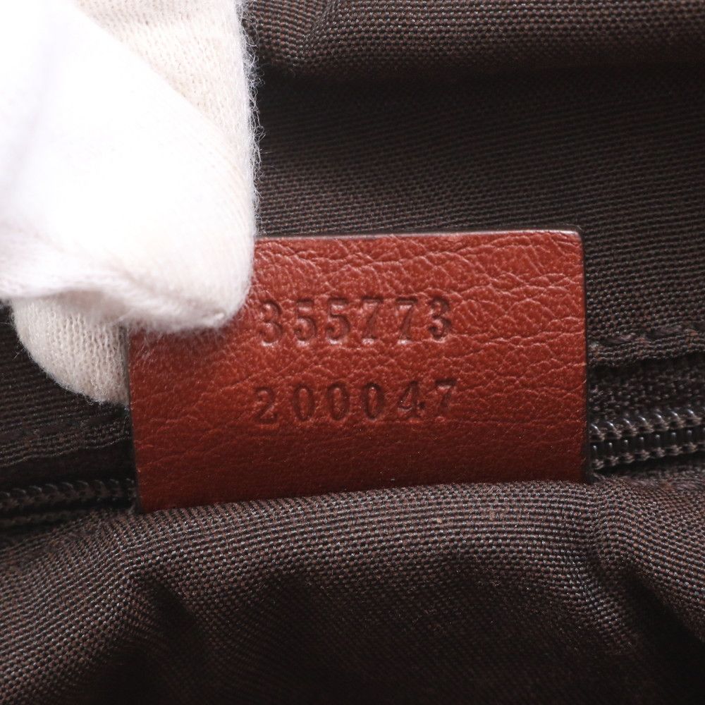 Gucci Guccissima Bamboo Leather Tote Shoulder Hand — view 9
