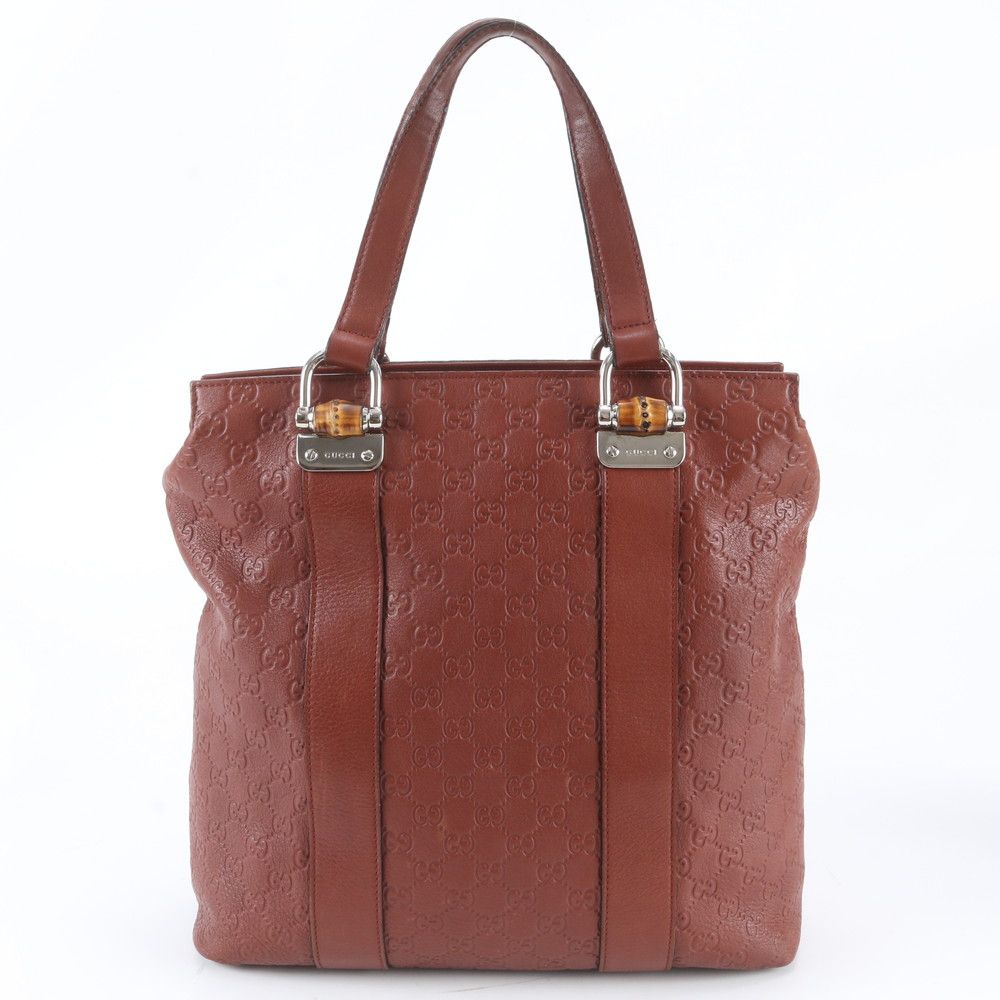 Gucci Guccissima Bamboo Leather Tote Shoulder Hand
