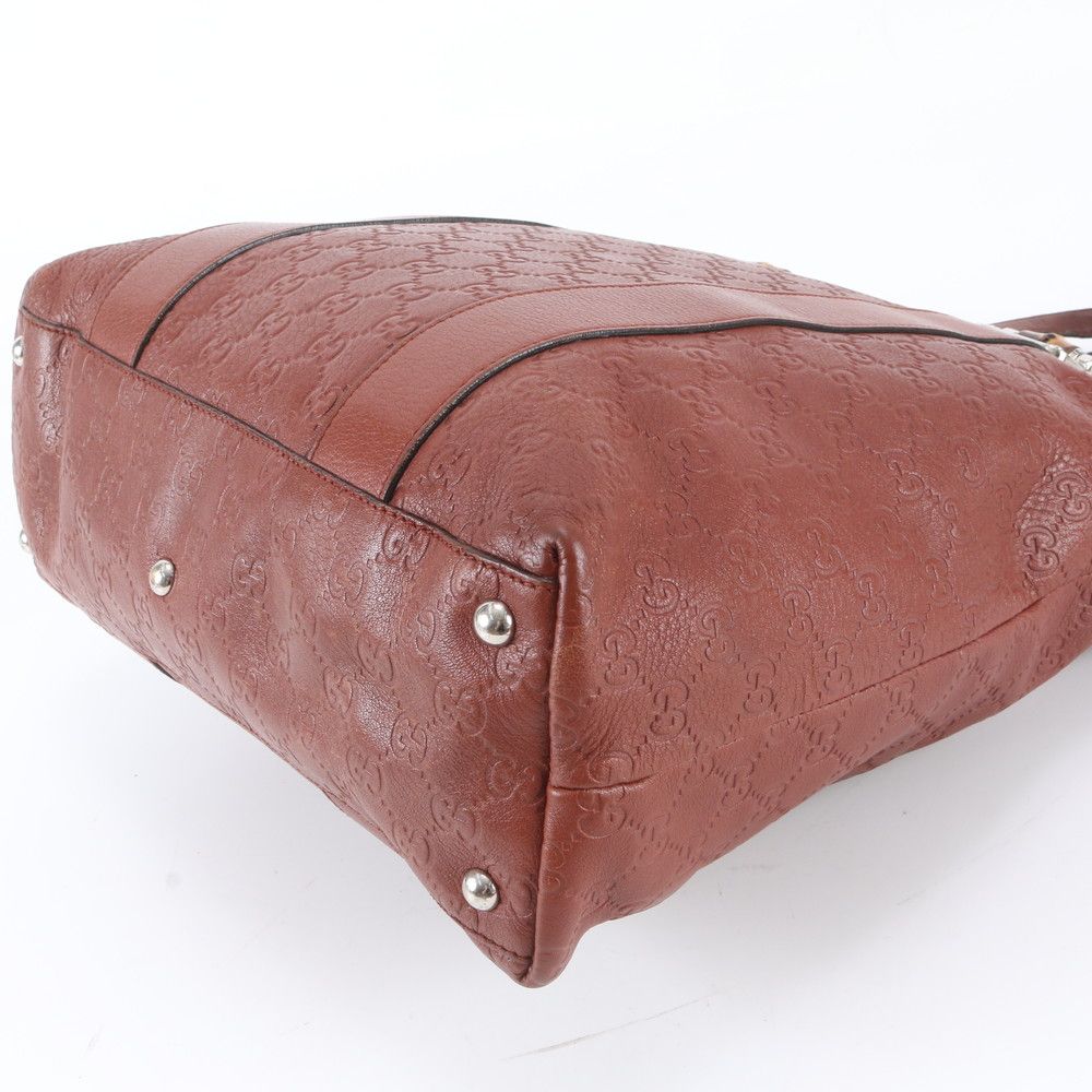 Gucci Guccissima Bamboo Leather Tote Shoulder Hand — view 4