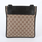 Gucci GG Canvas Leather Shoulder Bag Crossbody Messenger Business Tote — view 3